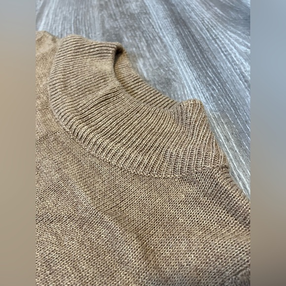 Tan Tunic Sweater Dress - Picture 6 of 9